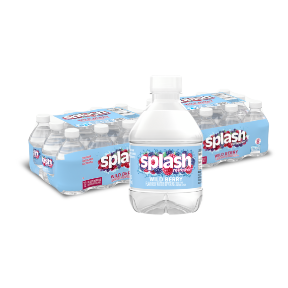 Splash Refresher™ Wild Berry Flavored Water Beverage 8 Fl Oz Plastic Bottles (24 Pack)