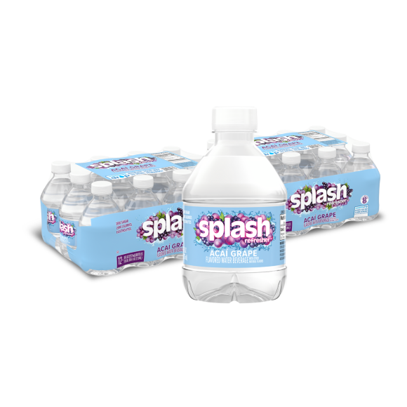 Splash Refresher™ Acai Grape Flavored Water Beverage 8 Fl Oz Plastic Bottles (24 Pack)